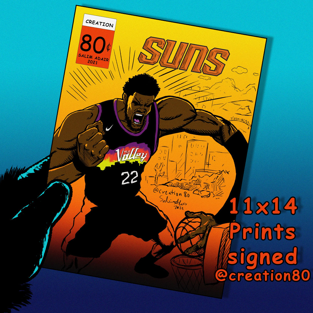 Phoenix Suns Artist Print D Ayton