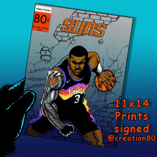 Phoenix Suns Artist Print C Paul