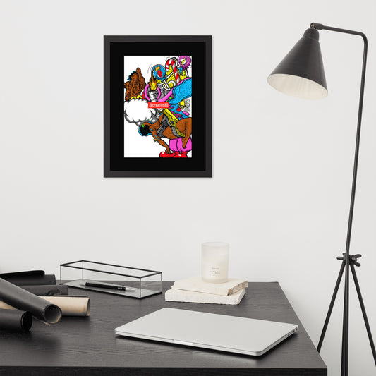 Creation80 Civilization Framed photo paper poster